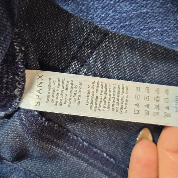Spanx Ready To Wow Denim Skinny Jeggings High Rise Indigo Wash Md. - Picture 4 of 10